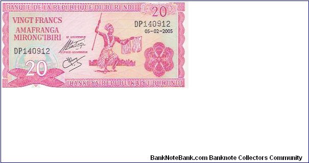 20 FRANCS

DP140912

P # 27D-2005 Banknote
