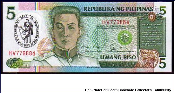 5 Piso
Pk 178a

(Commemorative Ovpt) Banknote