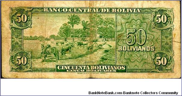 Banknote from Bolivia year 1945