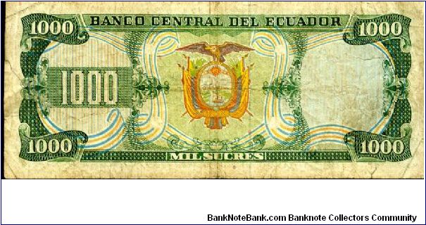 Banknote from Ecuador year 1986