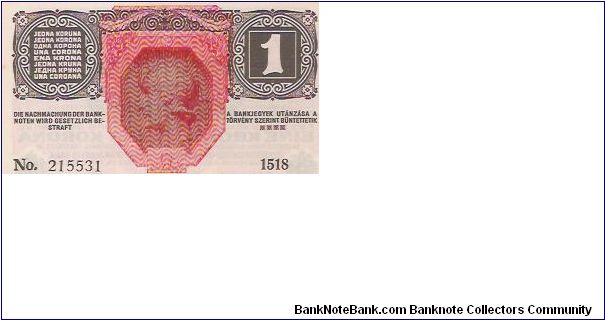 1 KRONE

NO: 215531    1518 Banknote