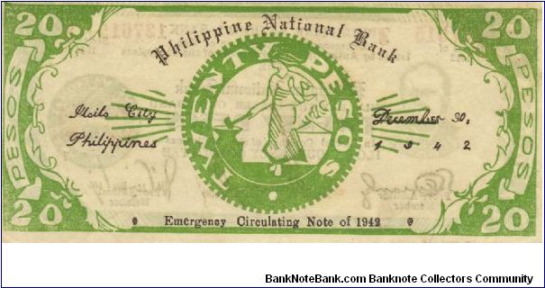 Banknote from Philippines year 1942