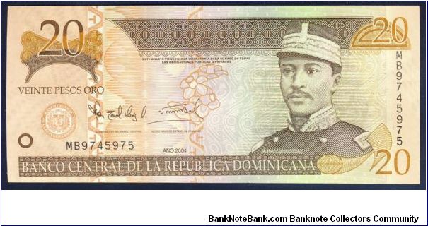 Dominican Republic 20 Pesos 2004 PNEW. Banknote