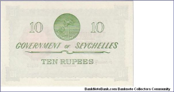 Banknote from Seychelles year 1967