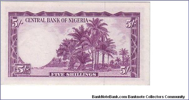 Banknote from Nigeria year 1956