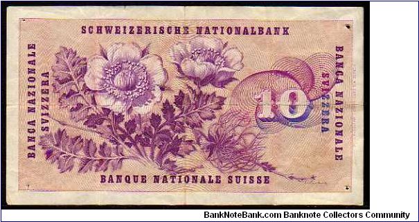 Banknote from Switzerland year 1961