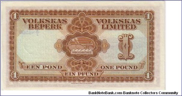 Banknote from Namibia year 1952
