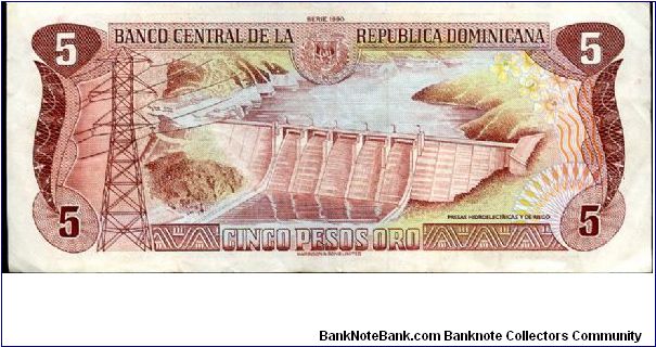 Banknote from Dominican Republic year 1990