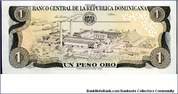 Banknote from Dominican Republic year 1987