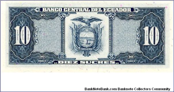 Banknote from Ecuador year 1986