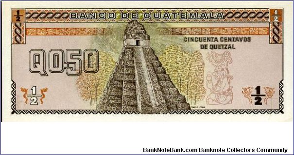 Banknote from Guatemala year 1989