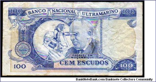 Banknote from Mozambique year 1972