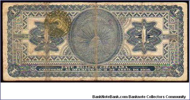 Banknote from Mexico year 1916