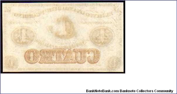 Banknote from Argentina year 1869