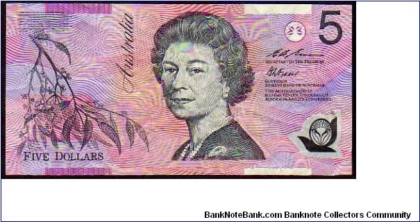 5 Dollars__
Pk 51a__Polymer Banknote