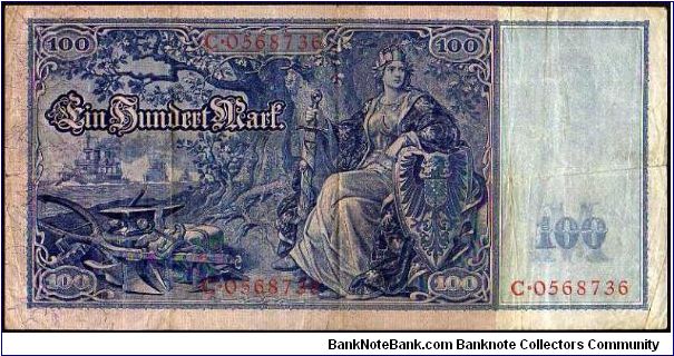 Banknote from Germany year 1908