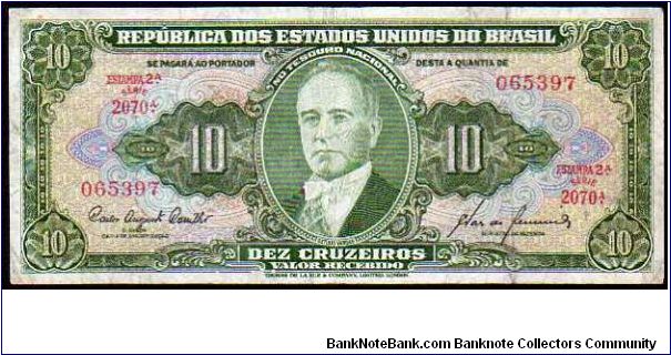 20 Cruzeiros__
Pk 159f__

Valor Recebido
 Banknote