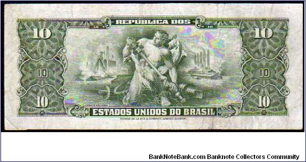 Banknote from Brazil year 1953