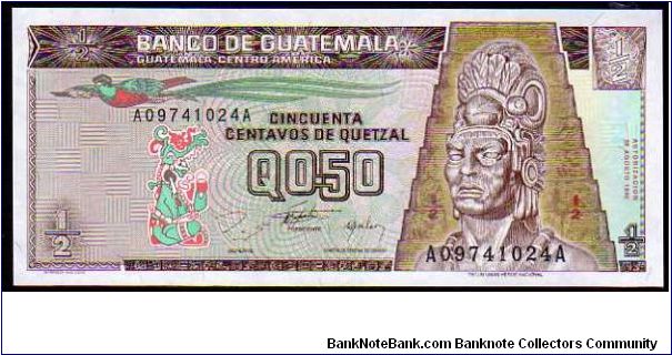 0,50 Quetzal
Pk 96 Banknote