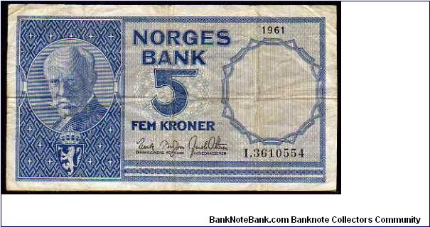 5 Kroner
Pk 39b Banknote
