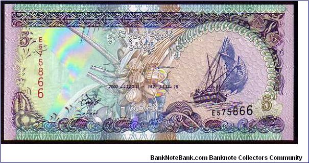 5 Rufiyaa
Pk 18 Banknote