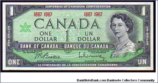 1 Dollar__
pk# 84a__

Commemorative
1867-1967 Banknote