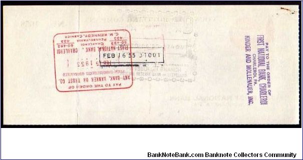 Banknote from USA year 1955