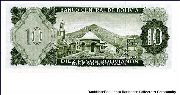 Banknote from Bolivia year 1962