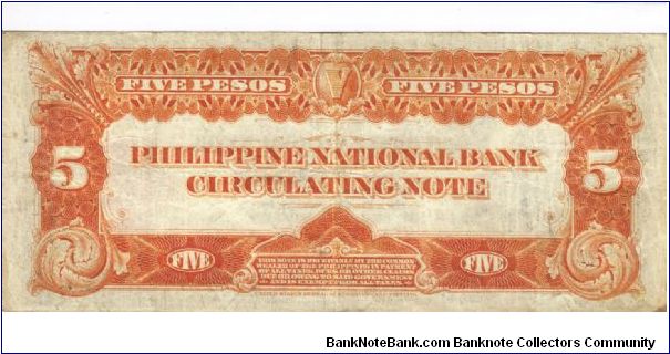 Banknote from Philippines year 1937