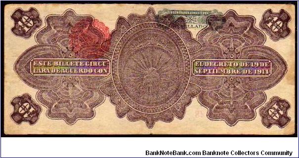 Banknote from Mexico year 1914