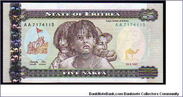 5 Nakfa
Pk 2
------------------
24-May-1997
------------------ Banknote