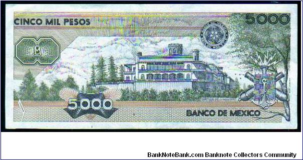 Banknote from Mexico year 1987