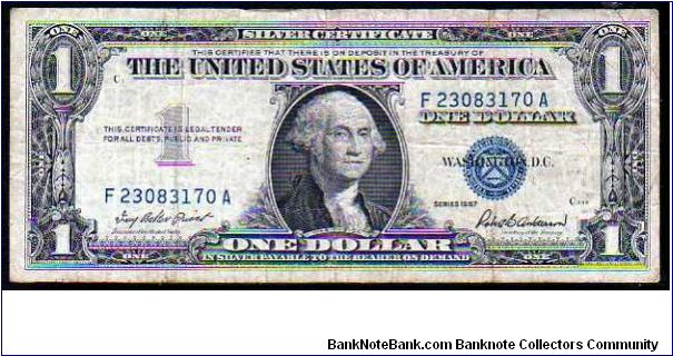 1 Dollar__Pk 419__Silver Certificate
 Banknote