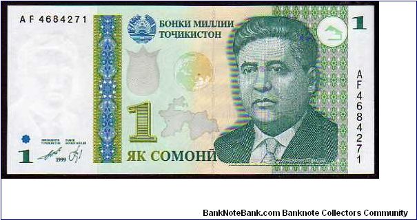 1 Somoni
Pk 14 Banknote