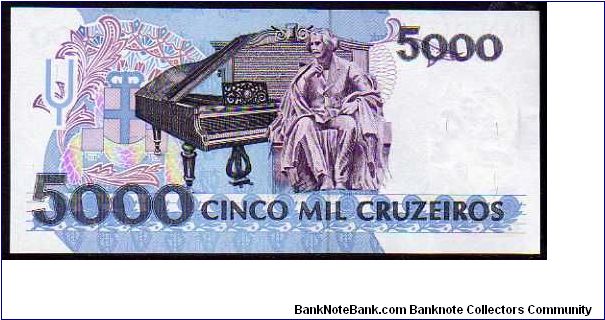 Banknote from Brazil year 1993