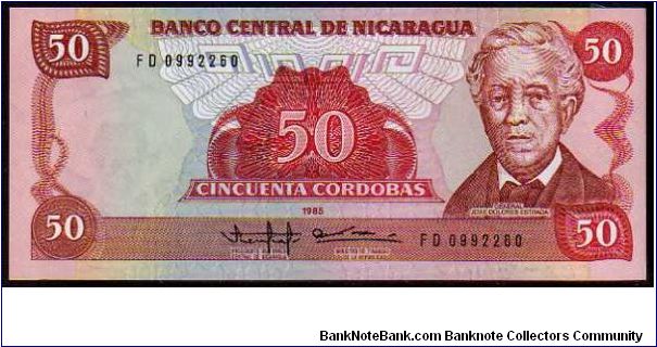 50 Cordobas
Pk 153 Banknote