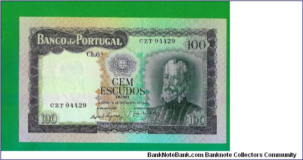 100 escudos 1961
Ch 6 a - A/Unc
Pedro Nunes Banknote