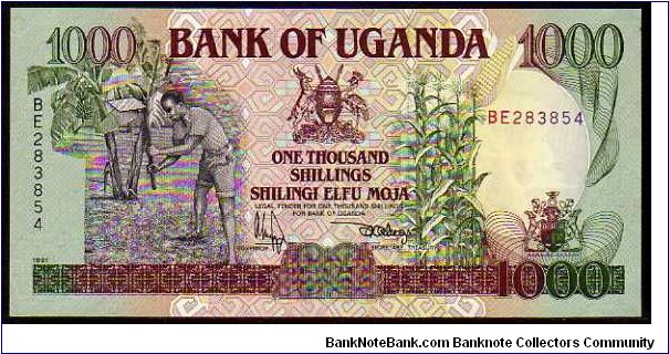 1000 Shillings
Pk 34b Banknote