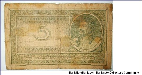 5 marek polski Banknote