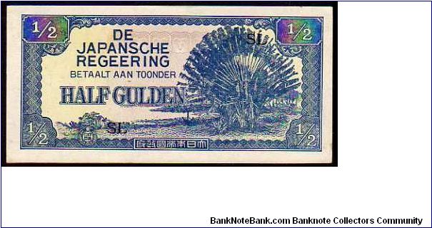 (Netherlands Indies)

1/2 Gulden
Pk 122b

(Japanase Government) Banknote
