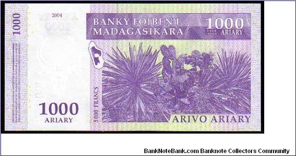 Banknote from Madagascar year 2004