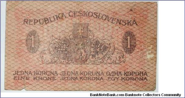 1 korona 1919 Banknote