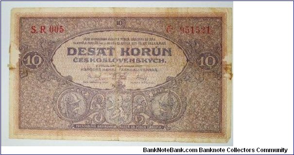 10 korona 1926 Banknote