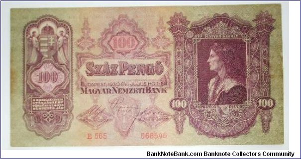 100 pengo 1930 Banknote