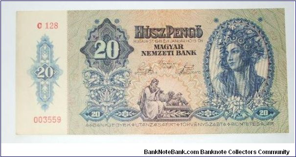 20 pengo 1941 Banknote
