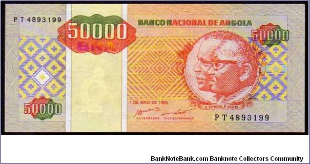 50'000 Kwanzas Reajustados__
Pk 138 Banknote