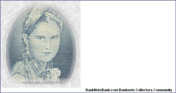 Vignette of dictator Anastasio Somoza's daughter that was on notes from 1941-1960. Banknote