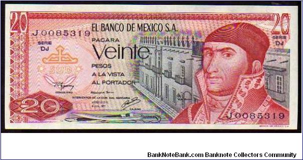 20 Pesos
Pk 64d Banknote