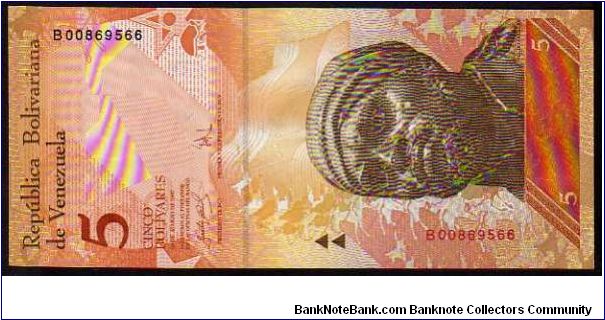 5 Bolivares
Pk New Banknote