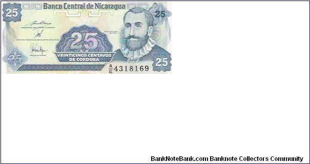 25 CENTAVOS

A/E 4318169

P # 170 Banknote